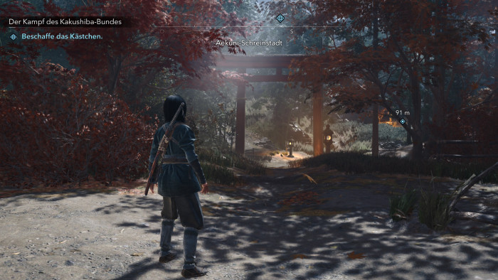 Naoe auf der Nintendo Switch 2. (Bild: Ubisoft / Screenshot: Golem)